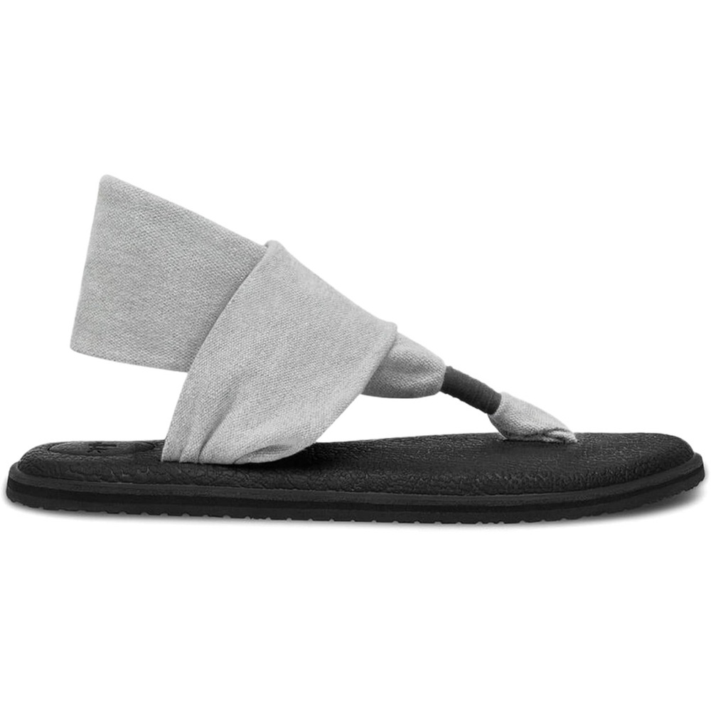 NEW Sanuk Women's Yoga Sling 2  Grey Flip-Flop -Size 9